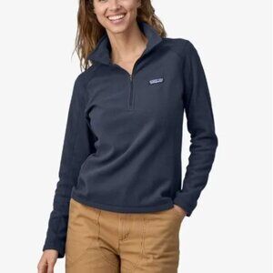 Women Patagonia Micro D® Quater Zip Fleece Pullover in New Navy Size Small